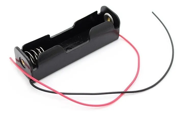 Portapila Soporte Sujetador Rígido Batería 18650 Li-ion Ion De Litio Sin Plug