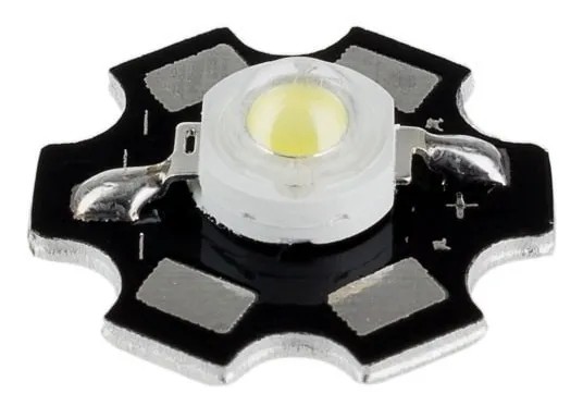 LED SMD 3W Blanco Cálido 4000K Con Disipador Para Acuario Pecera Lámpara