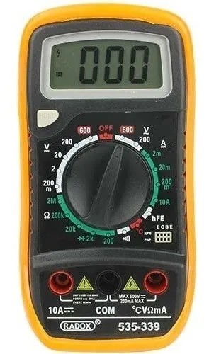 Multímetro Digital Profesional Con Memoria Termopar Medición De Temperatura Protector De Golpes
