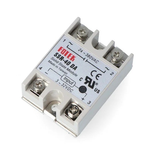Relevador De Estado Sólido SSR-40-DA AC 24V A 380V 40A