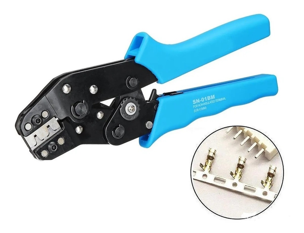 Pinza Ponchadora Para Terminales No Aislados Anulares SN-01BM