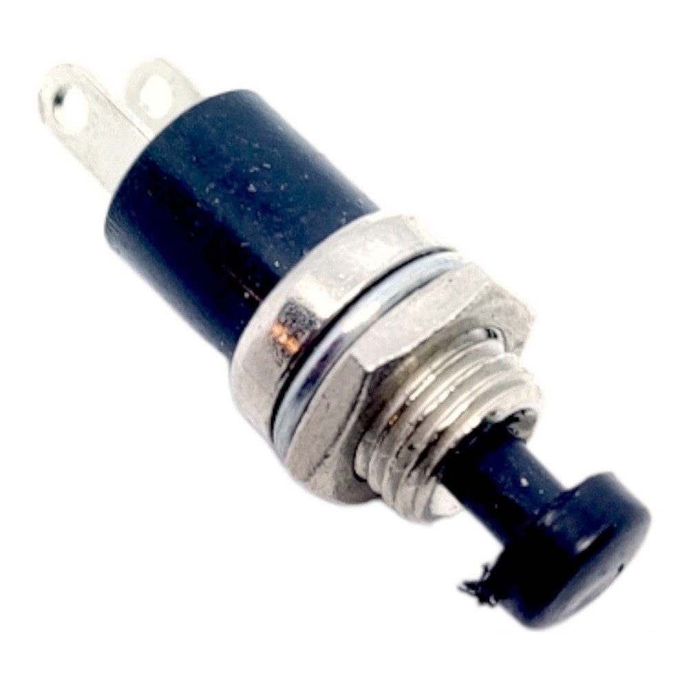 Botón Pulsador Push Button Normalmente Cerrado Negro