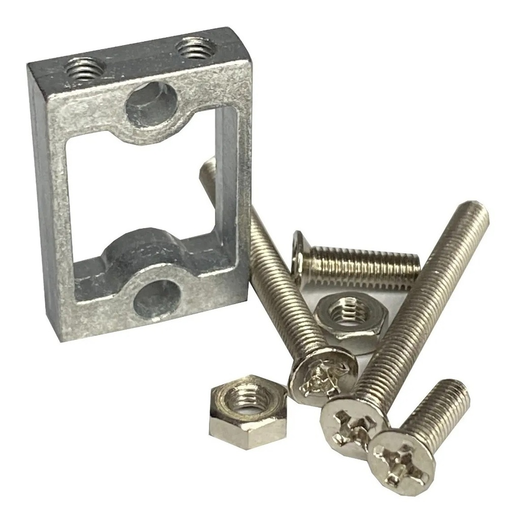 Soporte Bracket Metálico Para Motor DC Con Tornillos