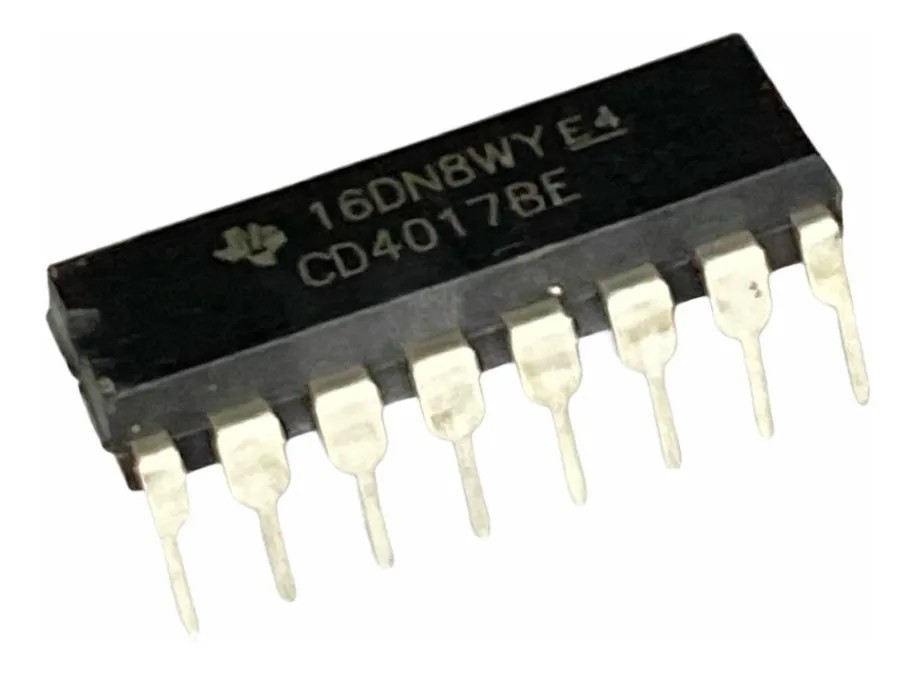Circuito Integrado Flip-Flop Tipo D CD4017BE CD4017 4017