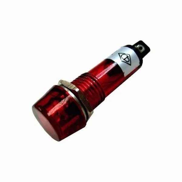 Foco Neón Grande 12V Rojo
