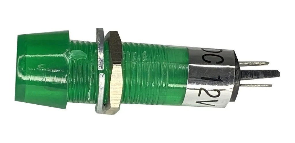 Foco Neón Grande 12V Verde