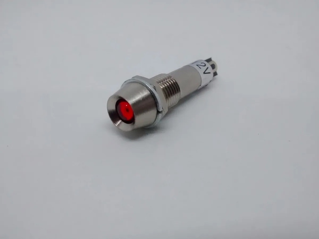 Indicador Metálico / Resistencia Grande Rojo