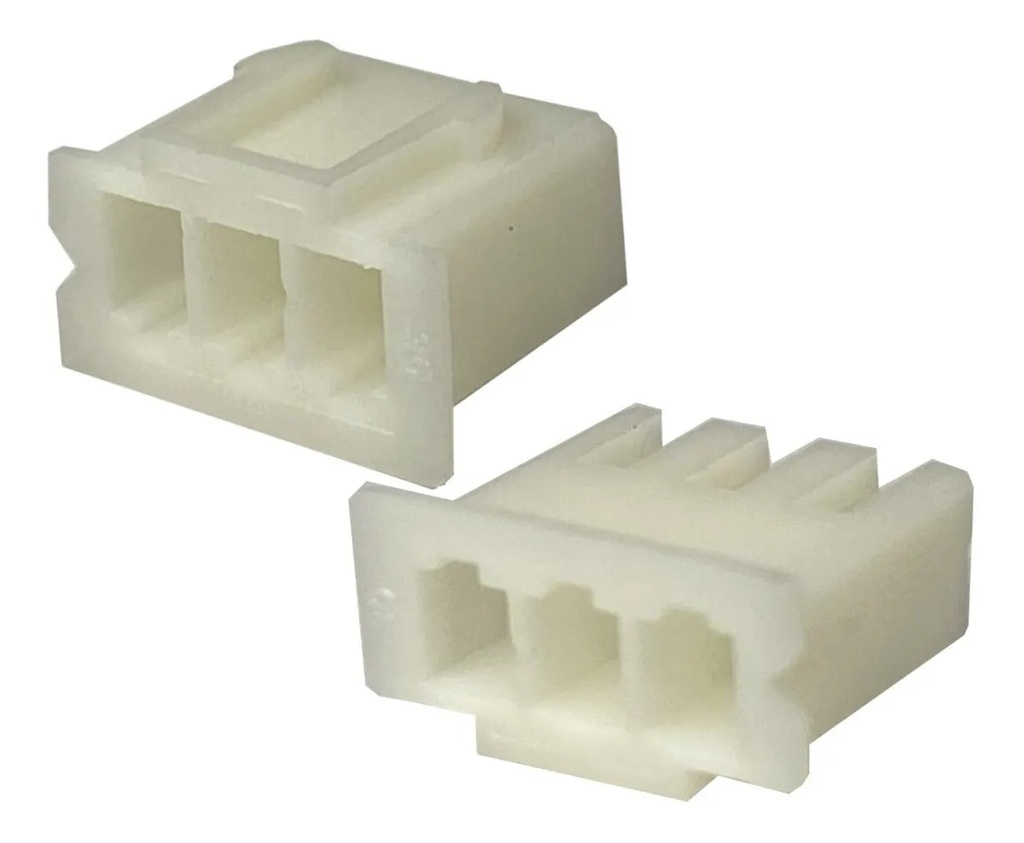 Conector Header JST XHP Para Arnés 3 Vías 1 Fila Paso 2.54mm