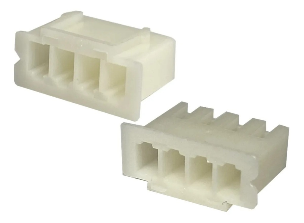 Conector Header JST XHP Para Arnés 4 Vías 1 Fila Paso 2.54mm