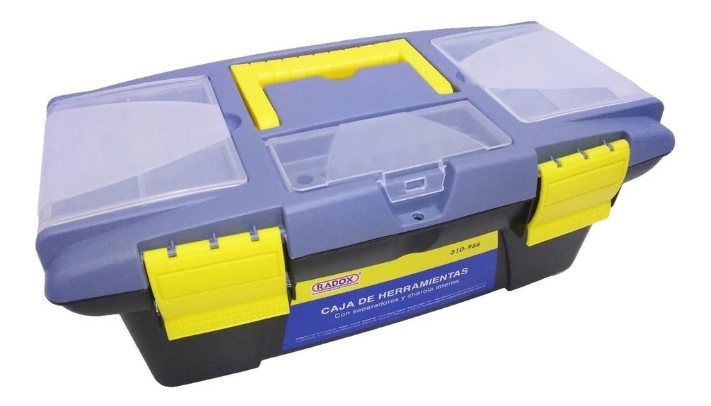 Caja De Herramientas Radox Con Separadores y Charola Interna Modelo 310-956