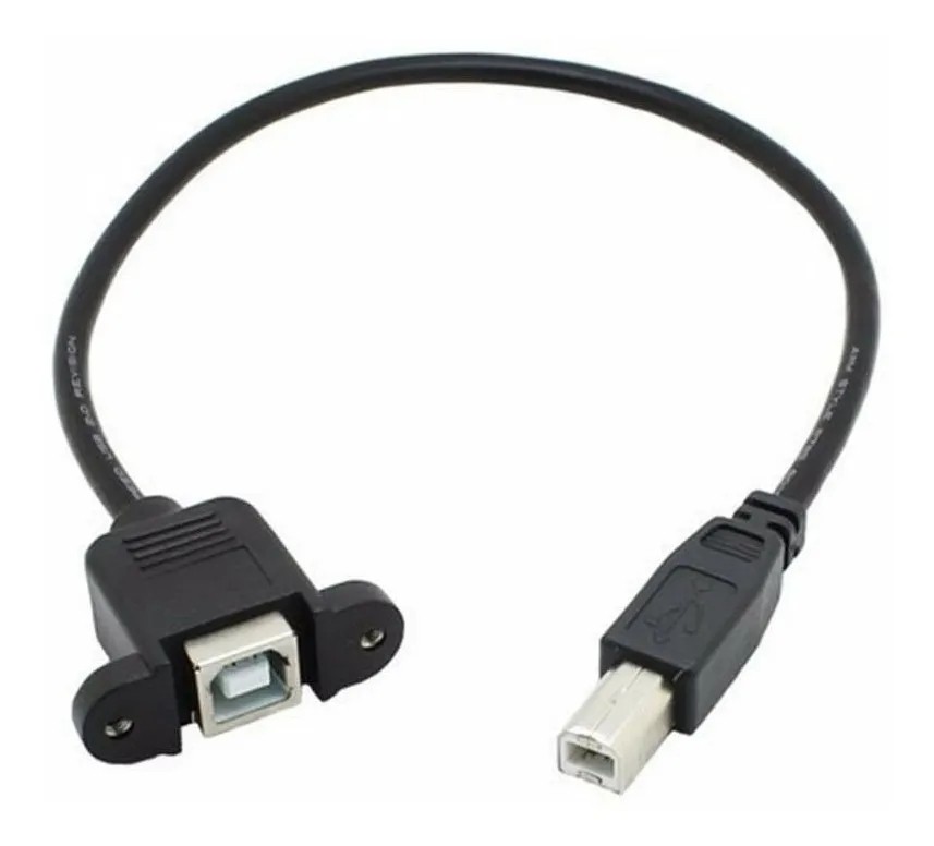 Cable Extensor Adaptador USB Tipo B Macho Hembra Impresora Computadora PC Arduino