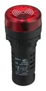 Lámpara Indicador Rojo Tablero Alarma Sonora 24V AD16-22SM Buzzer Sirena Seguiridad