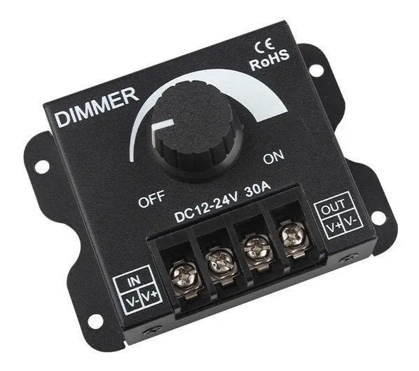 Dimmer DC12V-24V 30A Control Tiras de Led Foco Perilla