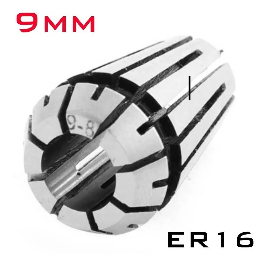 Mordaza Para Motor Spindle Motor ER16 9mm CNC Chuck Collet