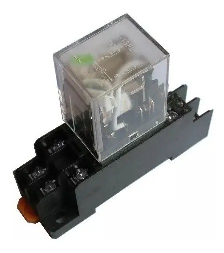 Socket Ptf08a Con Relevador 8 Pines Jqx 13fl (ly2) Bobina 12Vdc