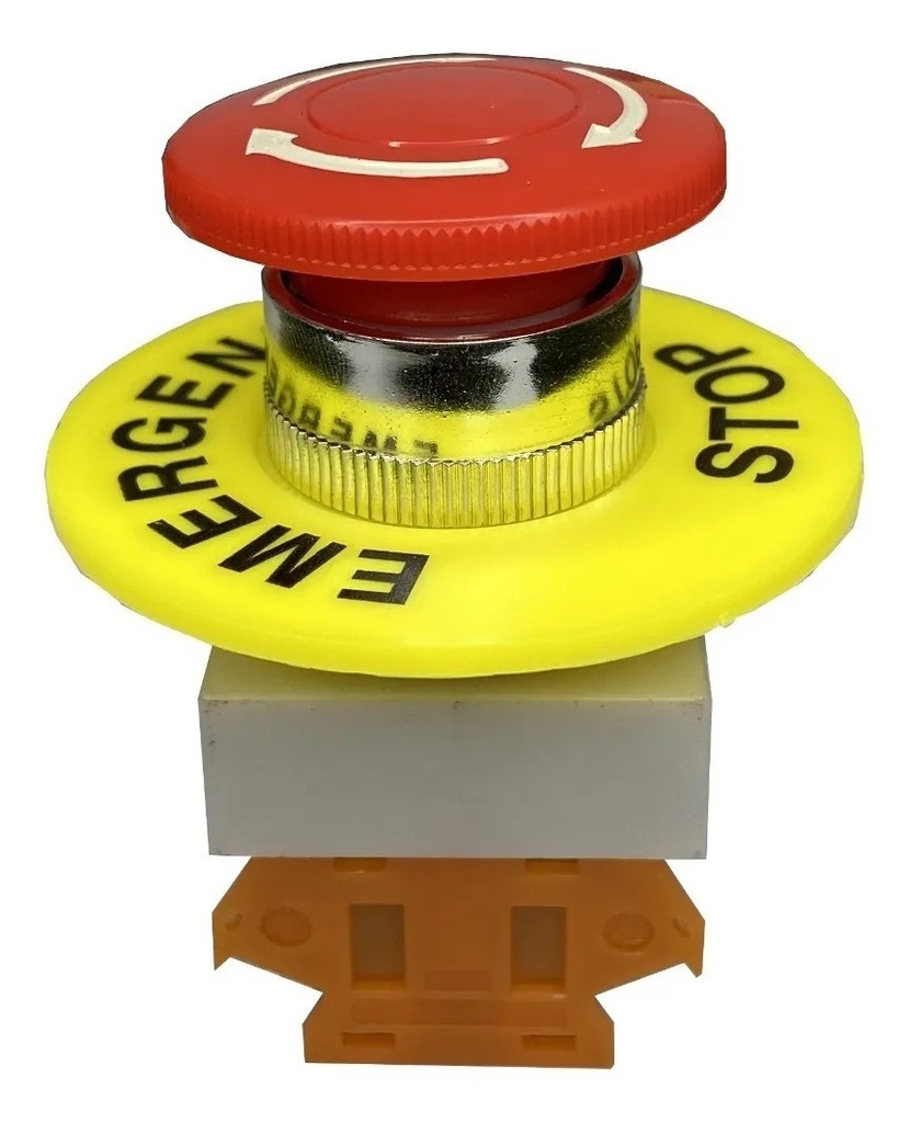Botón Paro De Emergencia Rotatorio 660V 10A Lay7 (Bcy090) Lay37 NA-NC