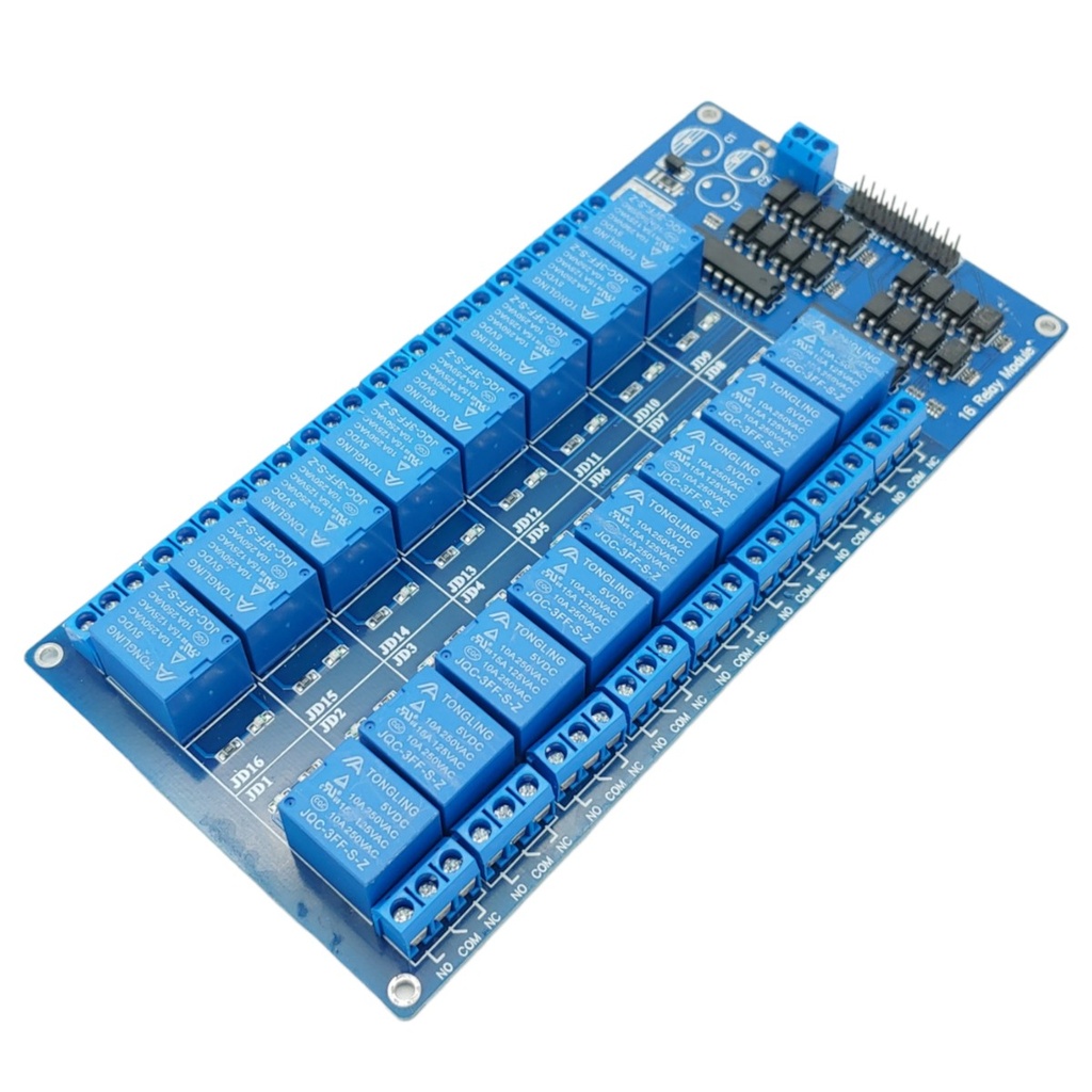 Módulo De Relevadores Relay 16 Ch Canales 5V Arduino PIC