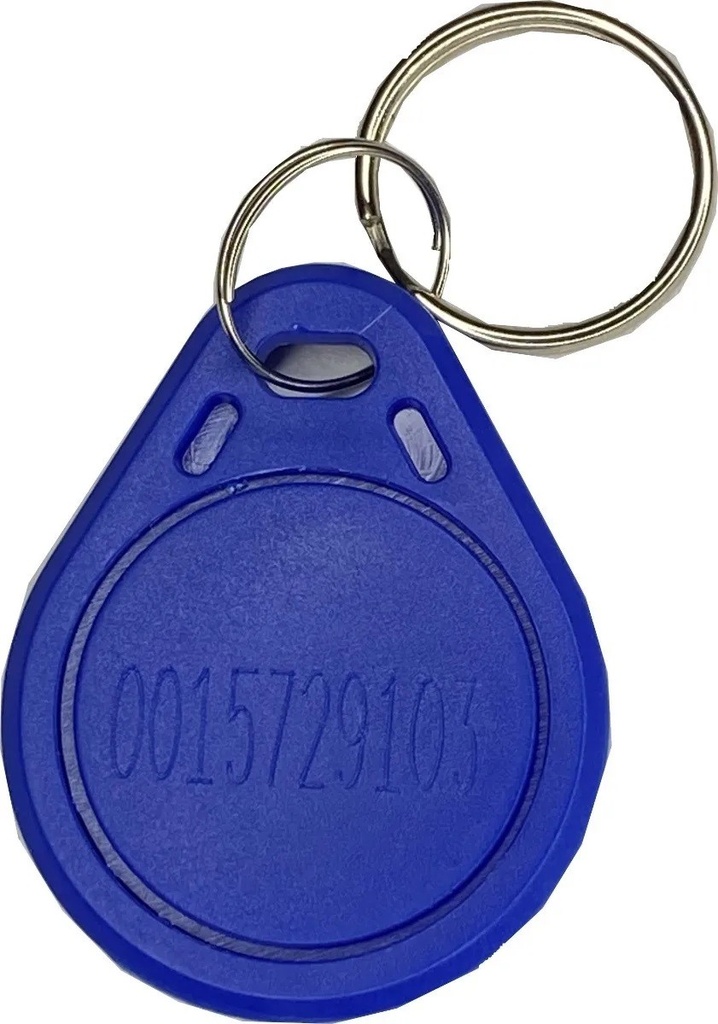 Llavero De Proximidad RFID 125KHz Código Ãšnico Universal Color Azul