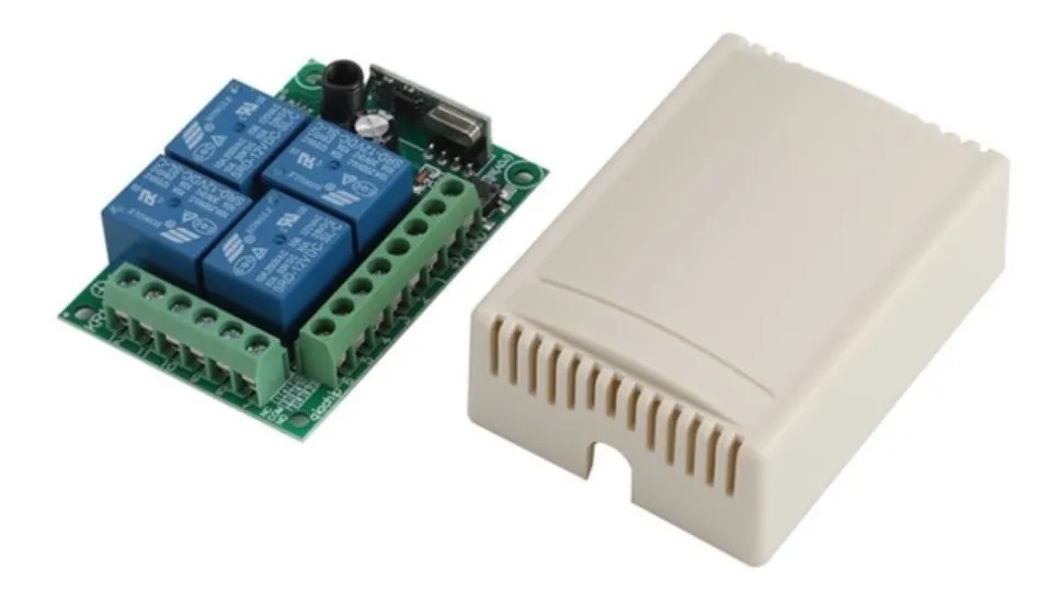 Modulo Relevadores Rele Control Rf 4ch 433 MHz 12V