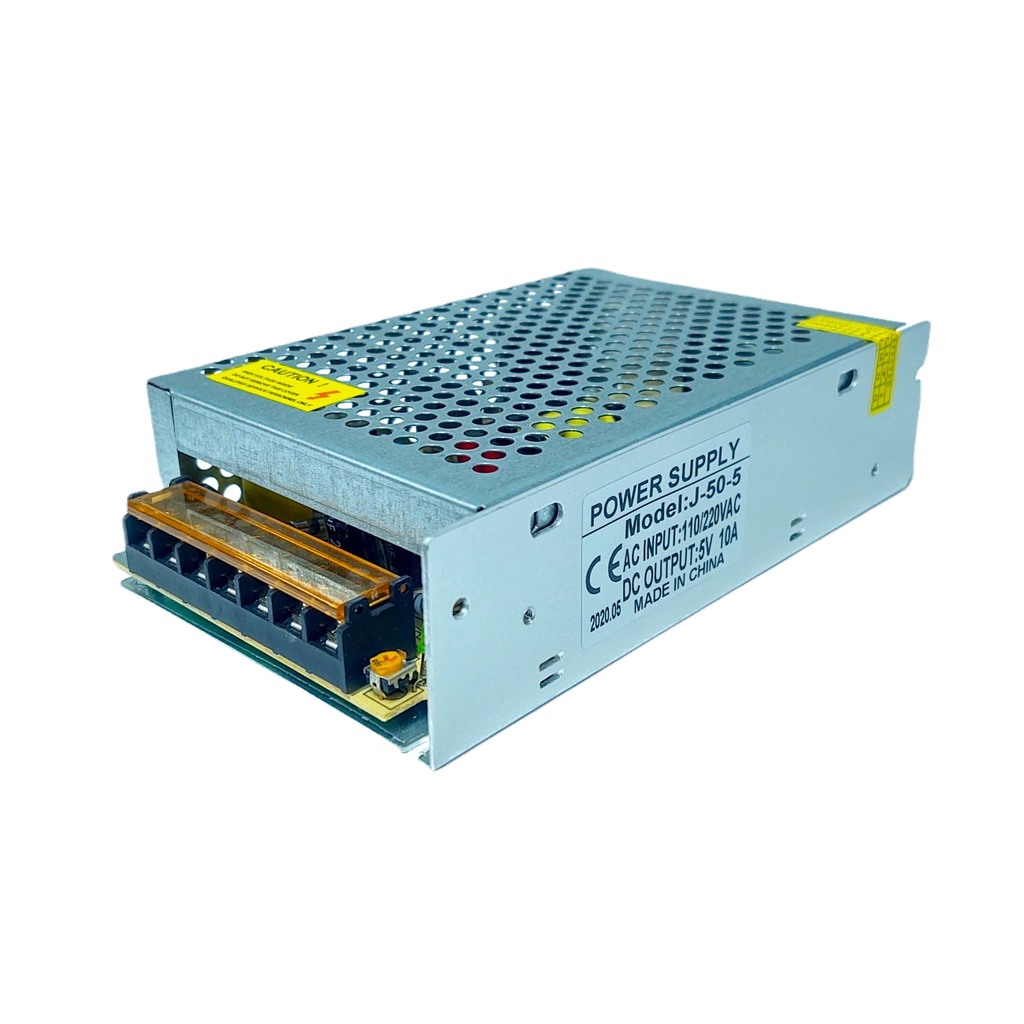 Eliminador Transformador Fuente Driver 5V 10A 50W Tira Led