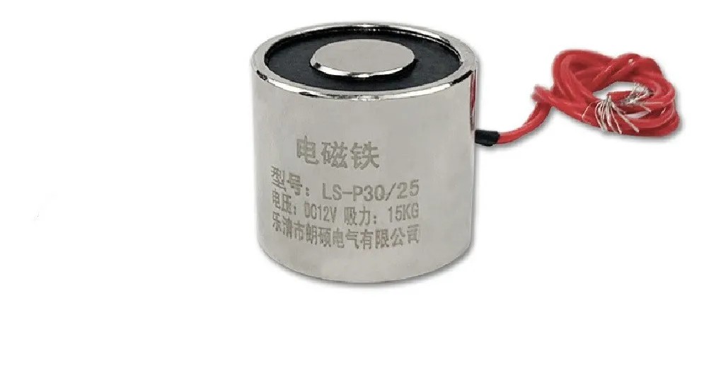 Electroimán Electromagneto LS-P30/25 12V Levanta 15kg