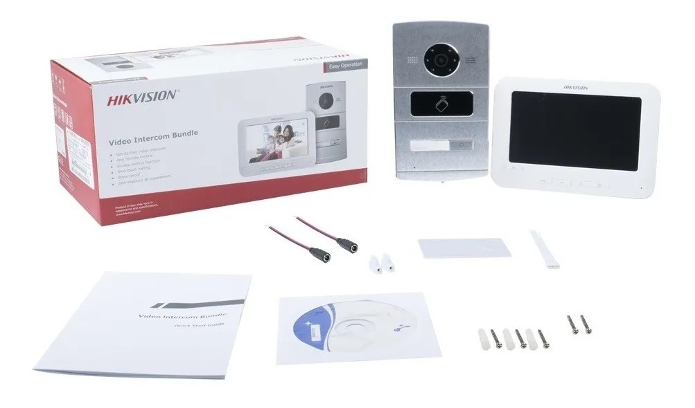 Kit De Videoportero IP Pantalla 1.3MP Touch APP Hik-connect Tarjetas