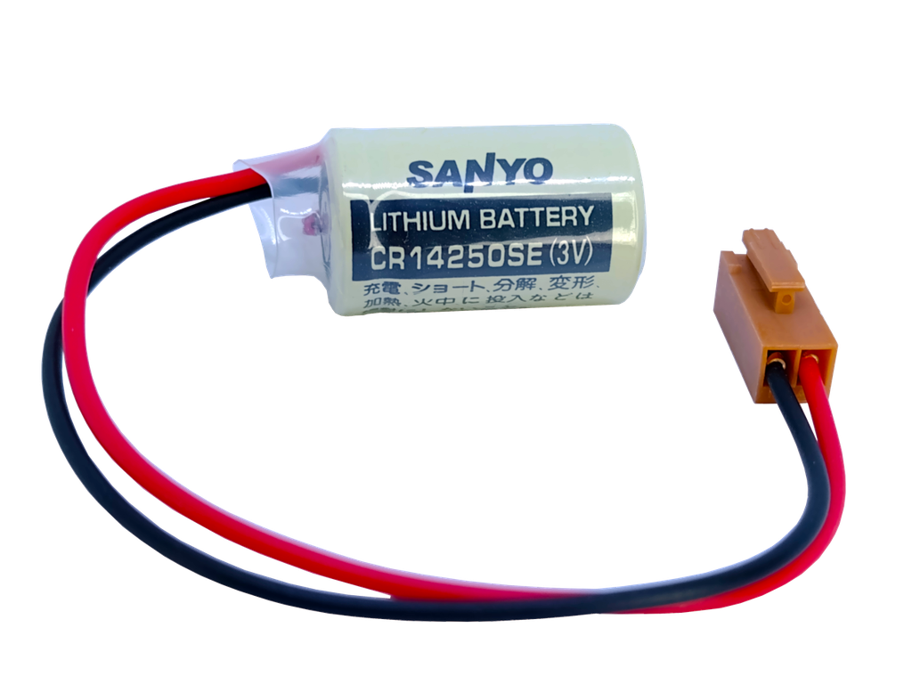 Pila Batería Sanyo 14250 CR14250SE 3V 850mAh Conector Marrón JST