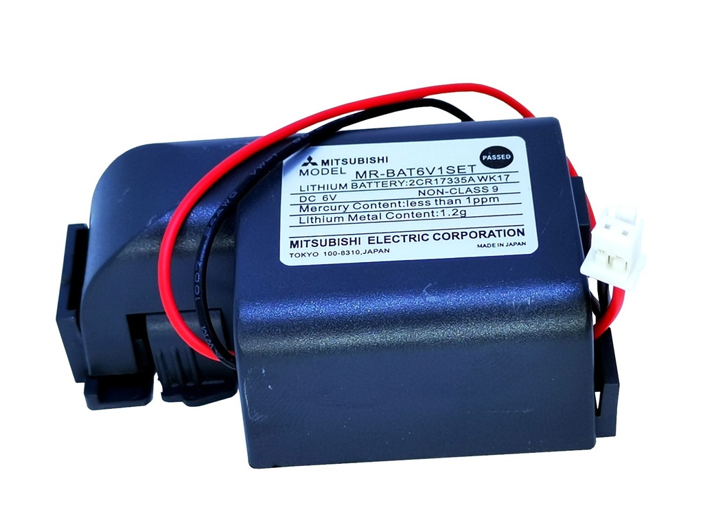 Pila Batería Mitsubishi MR-BAT6V1SET 17335 2CR17335A WK17 6V 1650mAh Conector Blanco