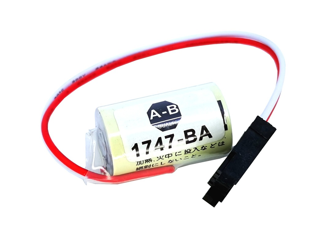 Pila Batería Allen Bradley Bulletin 1747-BA LOGIX5000 14250 CR14250SE-R Conector Negro w