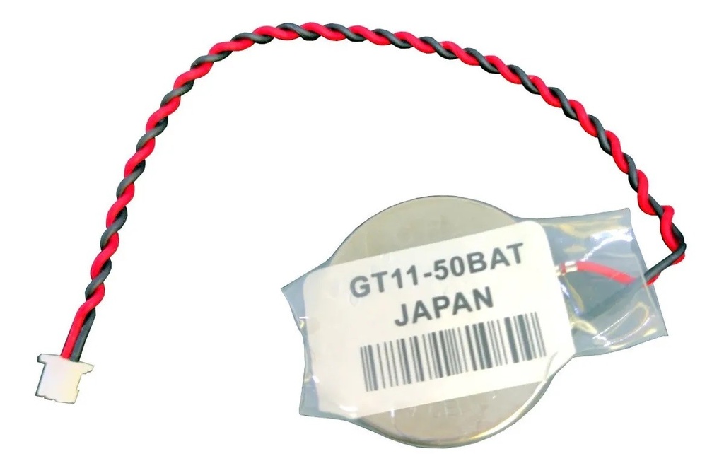 Pila Batería Mitsubishi GT11-50BAT 3V 600mAh Conector Blanco Mini PLC