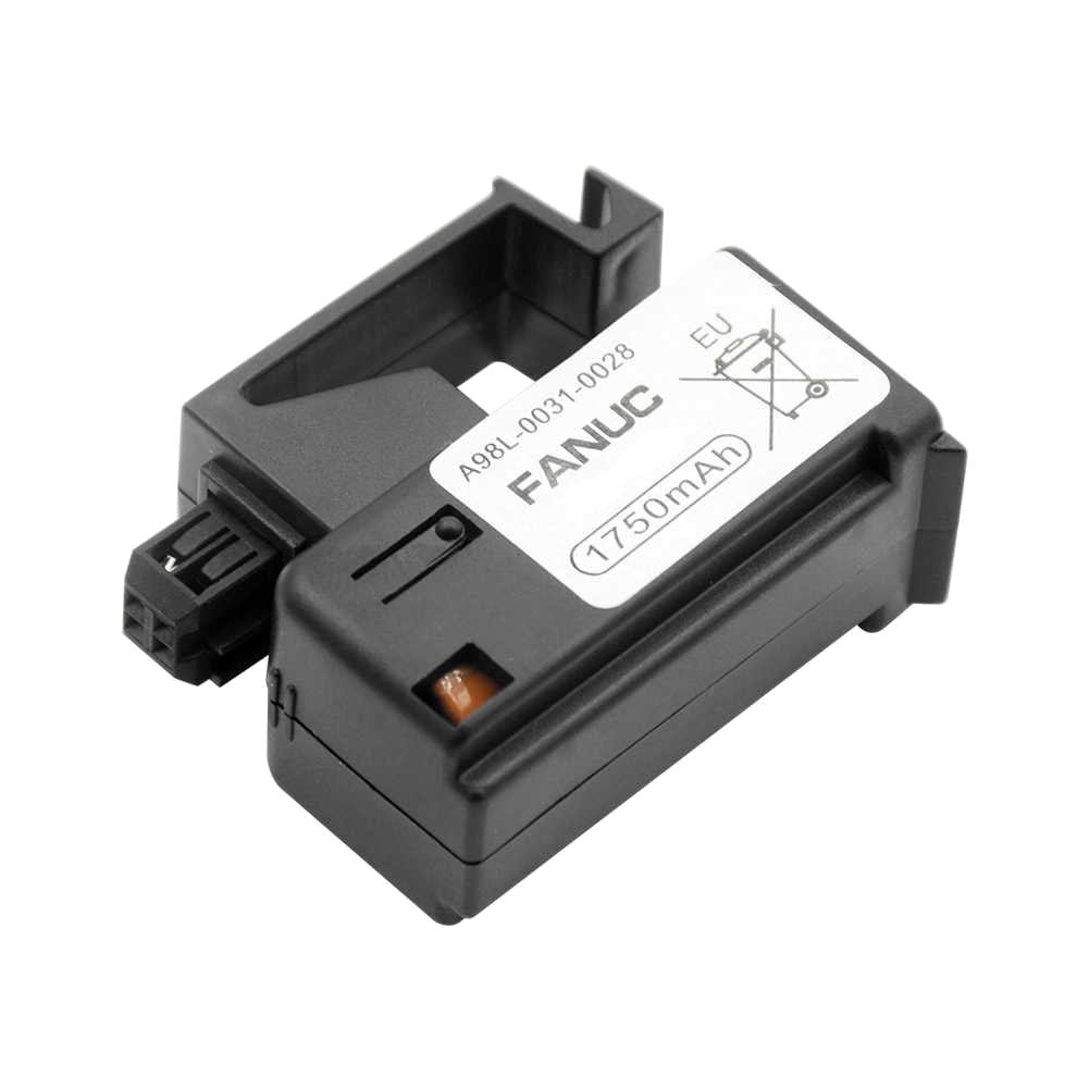 Pila Batería Fanuc A98L-0031-0028 (A02B-0323-K102) 3V 1750mAh Carcasa Negra