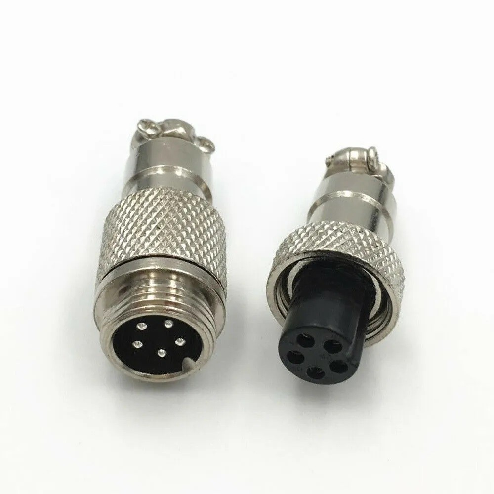 Conector Terminal De Aviación GX20 5 Pines Metal Circular Cnc (Cable-Cable)