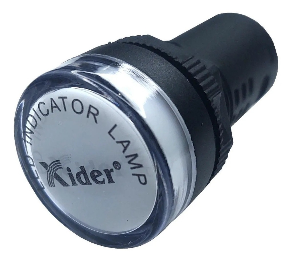 Lampara Indicadora Luz Piloto 24V DC/AC BLANCA Empotrable 22mm