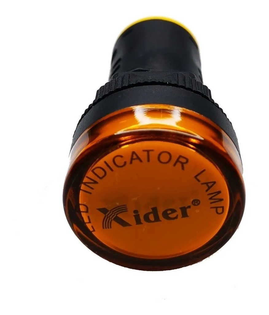 Lampara Indicadora Luz Piloto 110V AC AMARILLO Empotrable 22mm