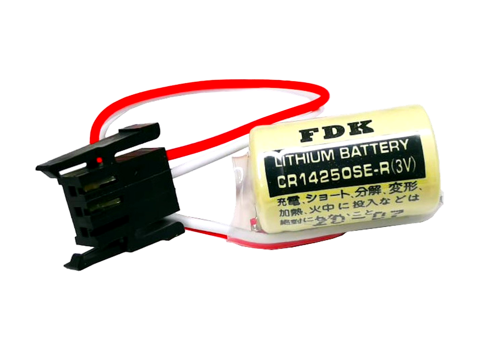 Pila Batería FDK FUJI 14250 CR14250SE 3V 850mAh Conector Negro