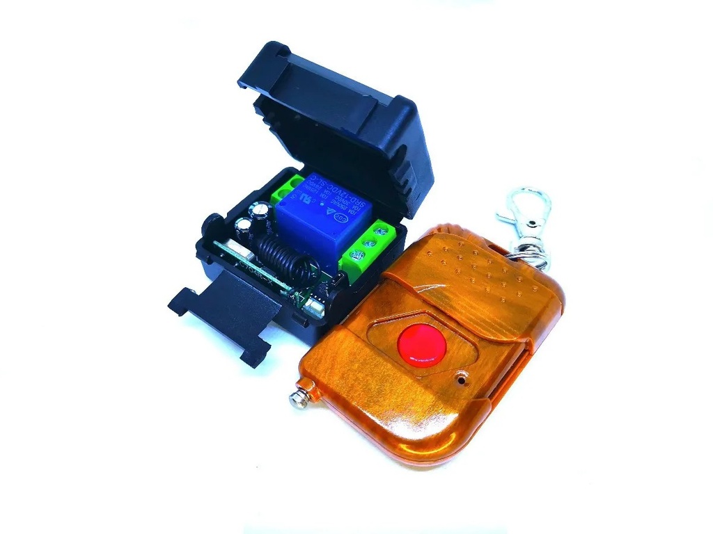 Kit Módulo Relevador Inalámbrico 433 MHz 1ch Control 1 botón (3 MODOS)
