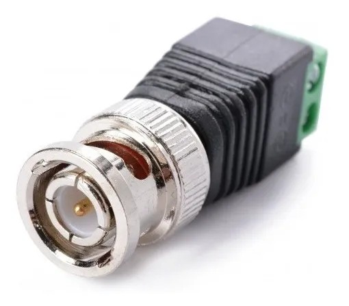 Conector Bnc Macho Con bornera terminal tornillo Balun cctv