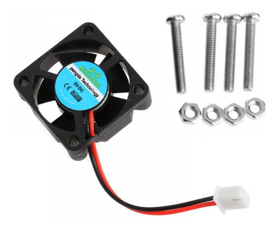 Ventilador 5V 30mm x 30mm x 10mm Con Tornillos Tuercas Raspberry