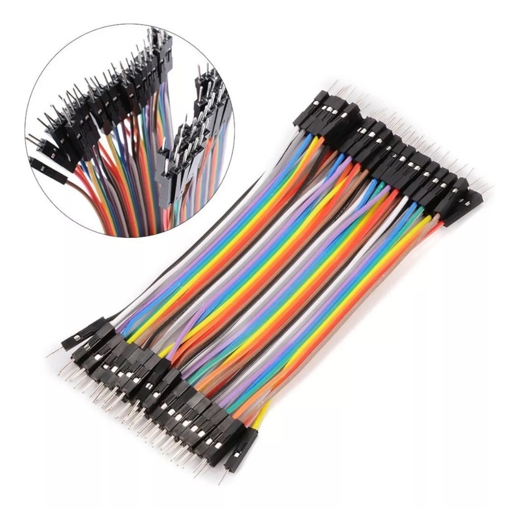 Cables Dupont Jumpers M/M 10cm Arduino Paquete De 10 Pzas