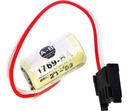 Pila Batería Allen Bradley Bulletin 1769-BA 14250 CR14250SE-R 3V 850mAh Conector Negro W LOGIX5000