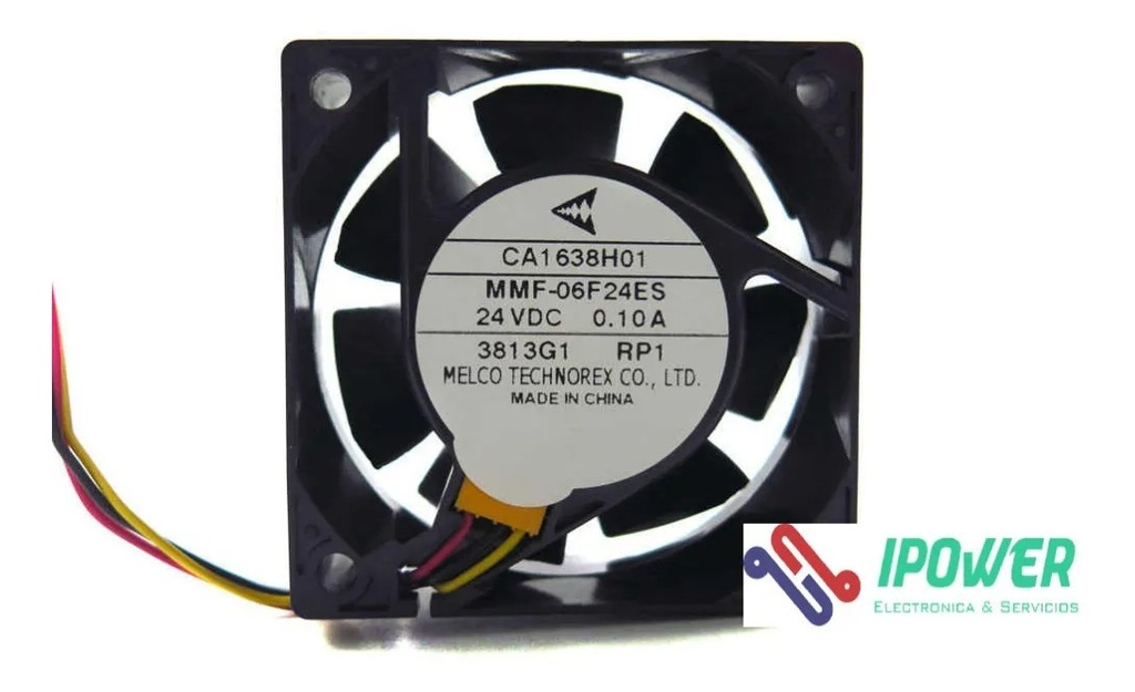 Ventilador MELCO TECHNOREX CA1638H01 MMF-06F24ES-RP1 24V 0.10A Inversor de Refrigeración
