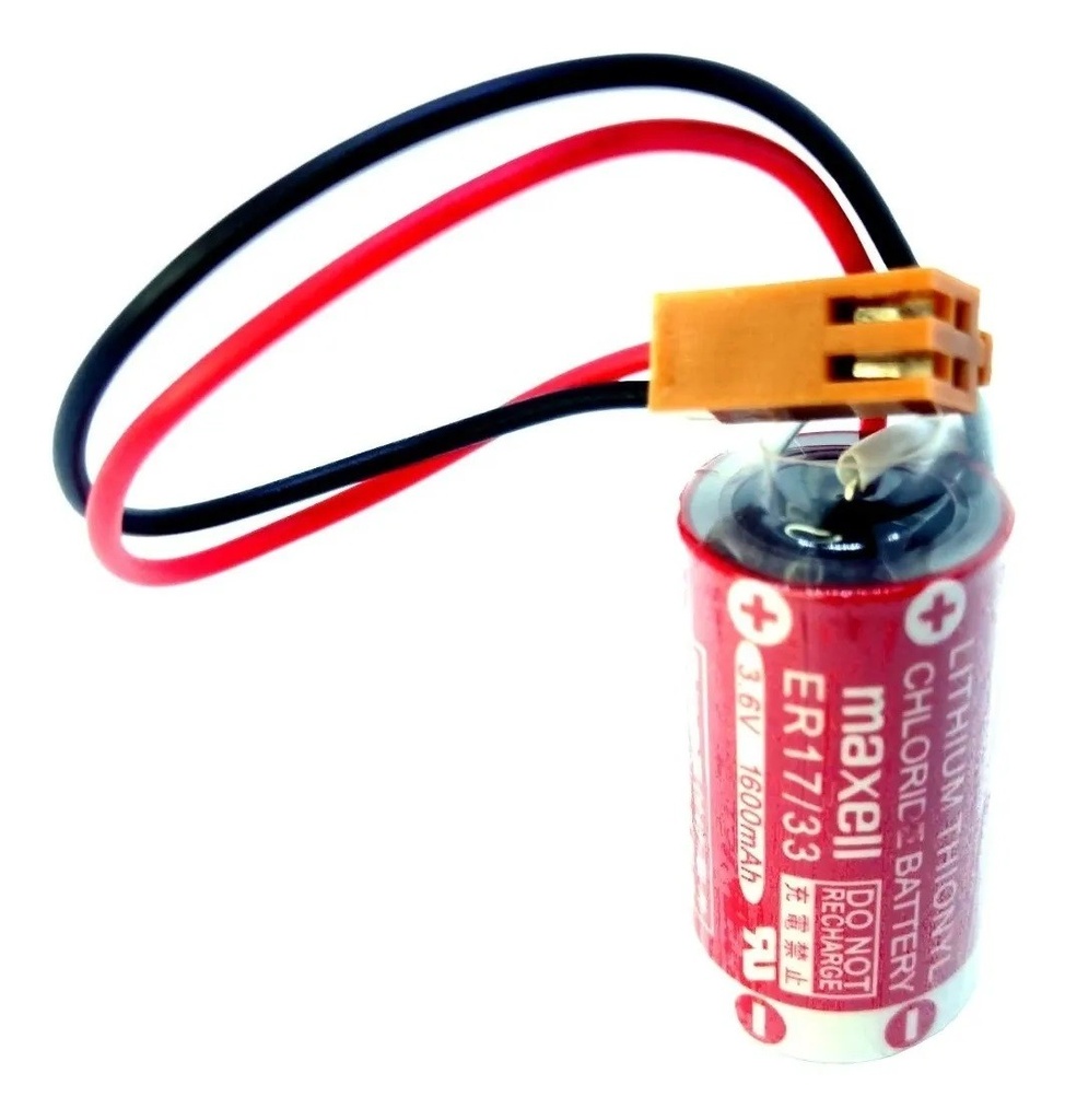 Pila Batería Maxell ER17/33 3.6V 1600mAh Conector Marrón