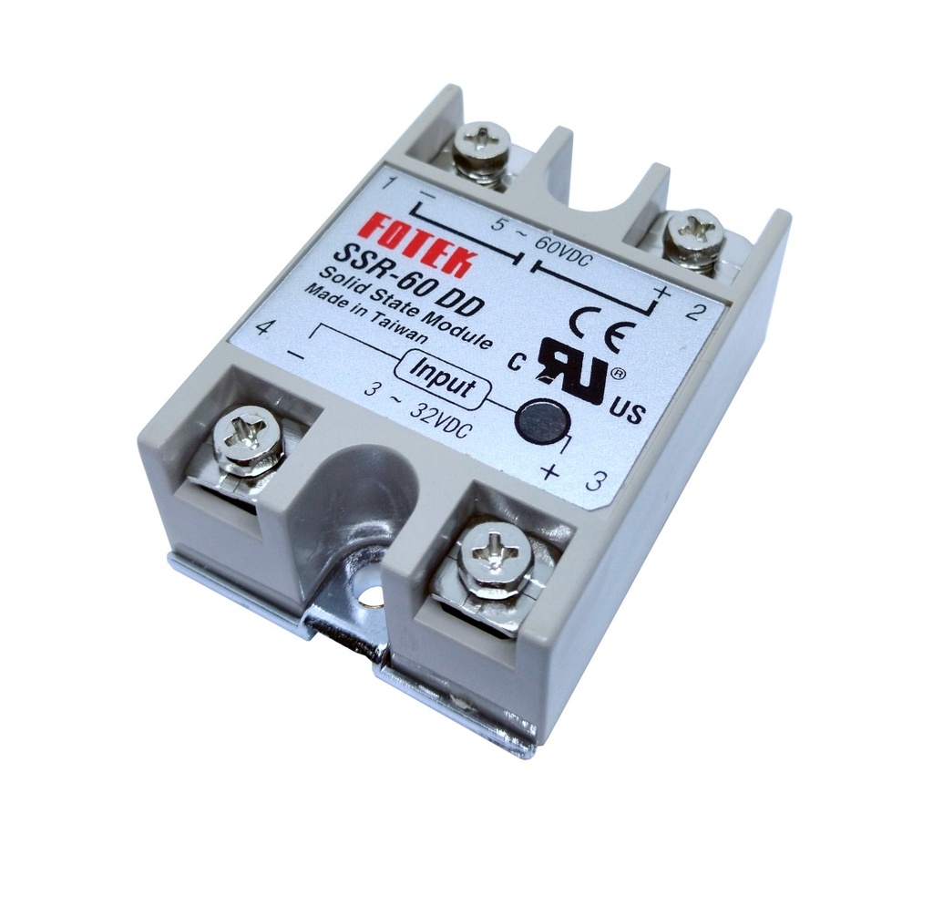 Relevador De Estado Sólido SSR-60-DD DC 5V A 60V 60A