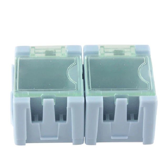 Caja Plástica Organizadora para componentes SMD SMT Gris