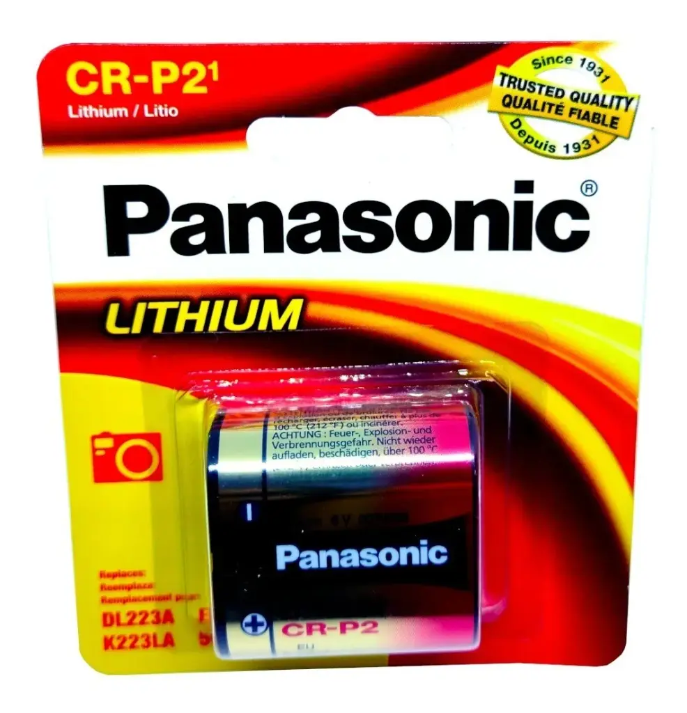 Pila Batería Panasonic CR-P2 2CP4036 CR-2PA/1B 6V 1550mAh
