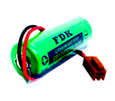 Pila Batería FDK FUJI 17450 CR17450SE-R A98L-0031-0012 3.0V  2500mAh Conector Marrón Con Resistencia