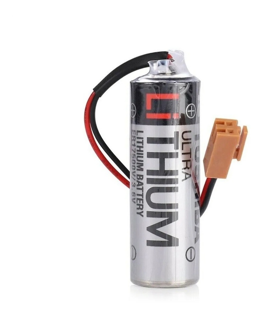 Pila Batería Toshiba 17500 ER17500V 3.6V 2700mAh Conector Marrón