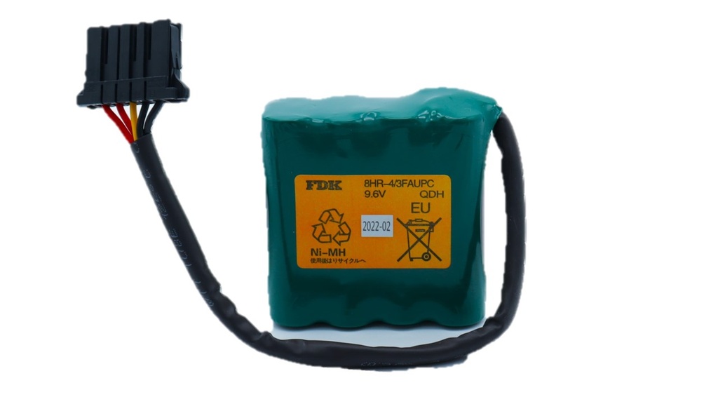 Pila Batería FDK FUJI 8HR-4/3FAUPC 9.6V 4500mAh Conector Negro 5 Pines Recargable