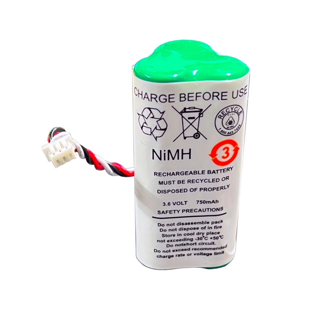 Pila Batería Symbol Recargable 82-67705-01 3.6V 750mAh Conector Blanco 3 Pines.