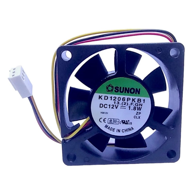 Ventilador Sunon KD1206PKB1 12VDC 1.8W 60mm x 60mm x 20mm con conector blanco